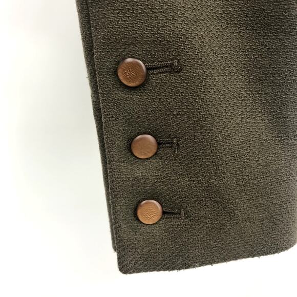 Tibi Green Admiral Cropped Peacoat 2 Collared Double Breasted Pocket Epaulets - Picture 5 of 6